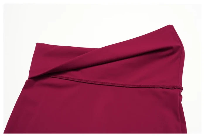 SPARK Women's Folded Waist Yoga Fitness Shorts ZC5558