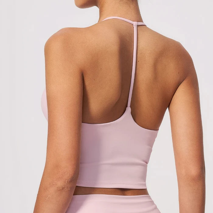 SPARK Women's Halter-Neck I-shaped Back Yoga Fitness Tank Top ZC3588