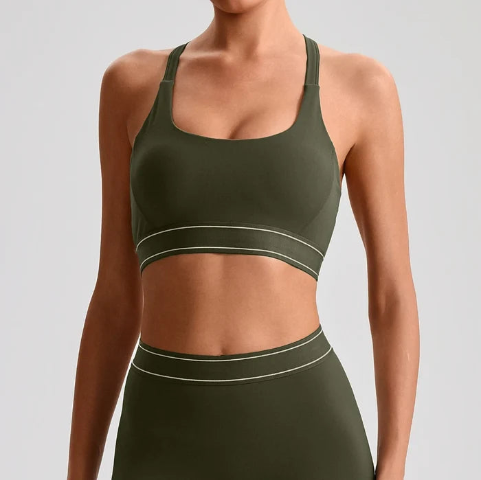SPARK Women's High Impact Adjustable Back Closure Yoga Bra LQ2231
