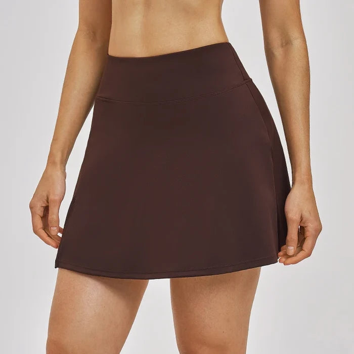 SPARK Women’s High Waisted Tennis Skirt with Built-in Shorts ZC6116