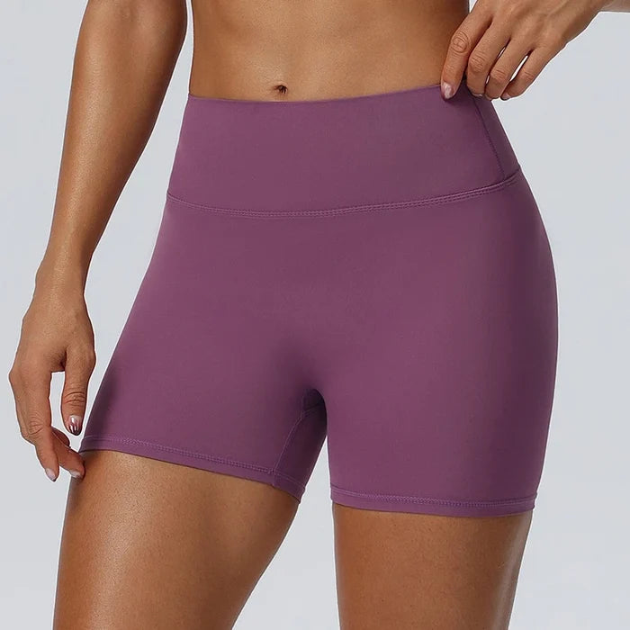 SPARK Women's High-waisted Tight Hip-lifting Yoga Shorts YEL62426