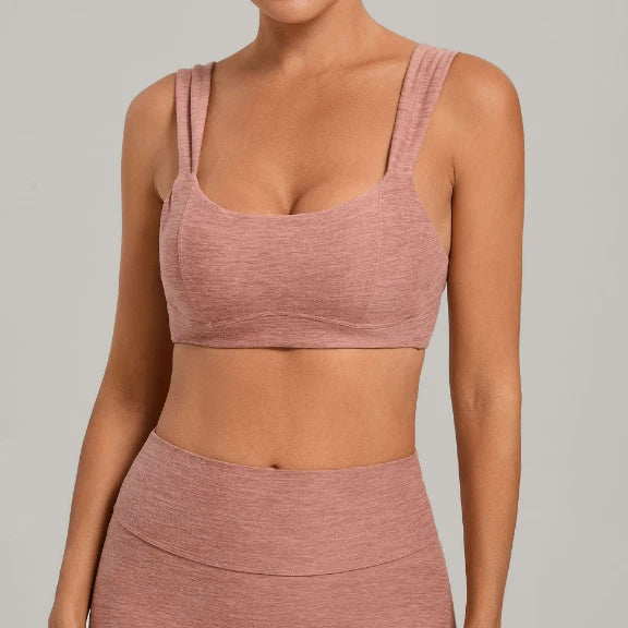 SPARK Women's Irregular Straps Yoga Sport Bra QS10412