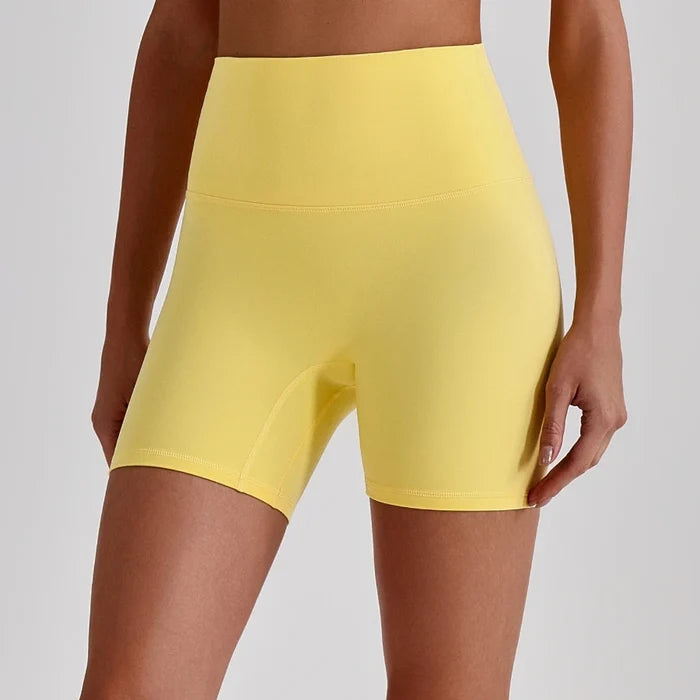 SPARK Women’s Naked-Feel High-Waisted Athletic Cycling Fitness Shorts LQ4073