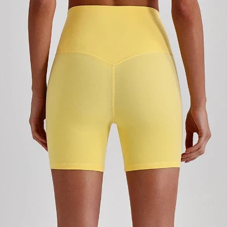 SPARK Women’s Naked-Feel High-Waisted Athletic Cycling Fitness Shorts LQ4073