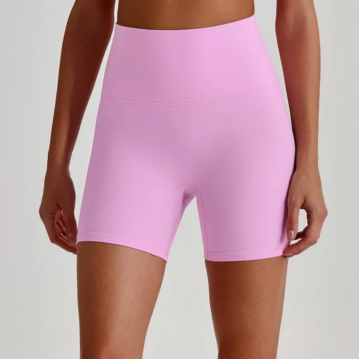 SPARK Women’s Naked-Feel High-Waisted Athletic Cycling Fitness Shorts LQ4073