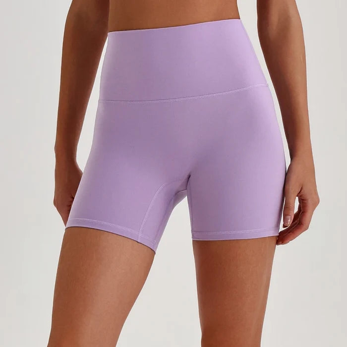 SPARK Women’s Naked-Feel High-Waisted Athletic Cycling Fitness Shorts LQ4073