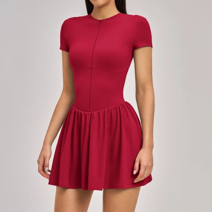 SPARK Women's Naked-Feel Zipper Tennis Skirt ZC9576