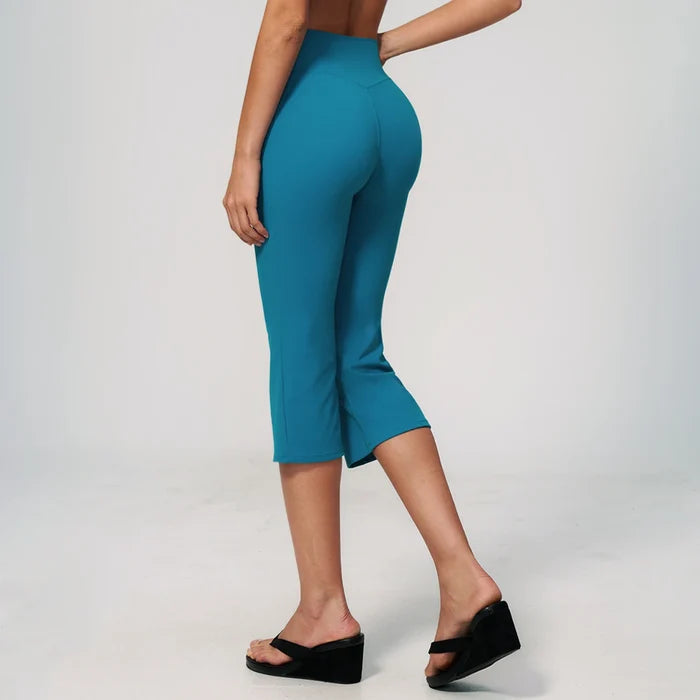 SPARK Women's New Brushed High Waist Yoga Capri ZC9616