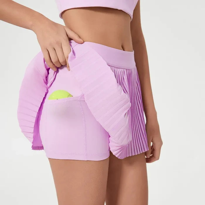 SPARK Women's Petite Pleated Tennis Skirt DQ25008