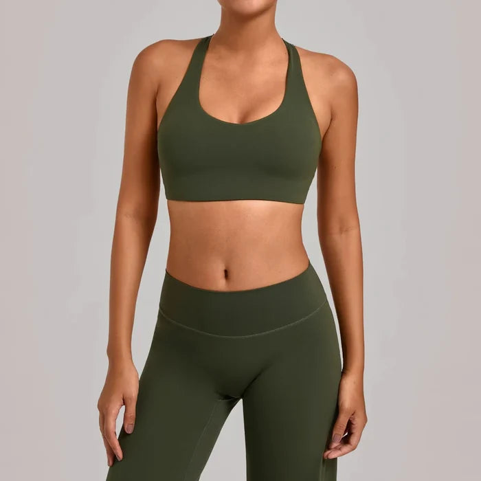 SPARK Women's Racerback Yoga Sports Bra TF9063