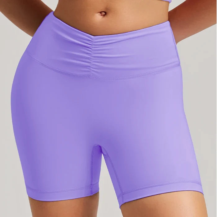 SPARK Women’s Scrunched Waist Yoga Gym Shorts RQ3461