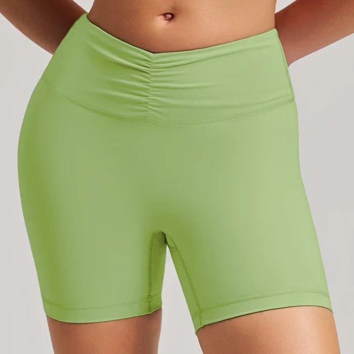 SPARK Women’s Scrunched Waist Yoga Gym Shorts RQ3461