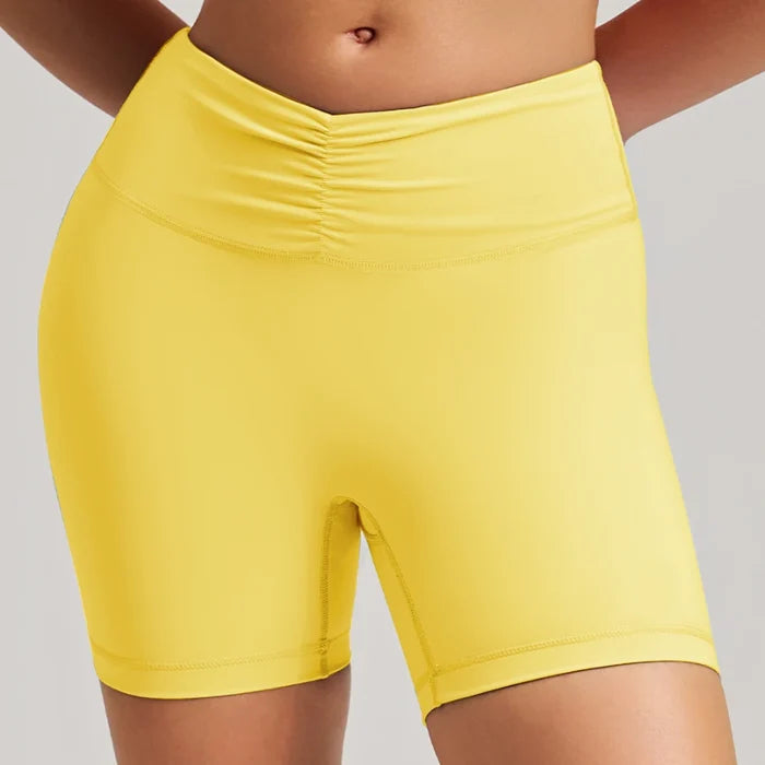 SPARK Women’s Scrunched Waist Yoga Gym Shorts RQ3461