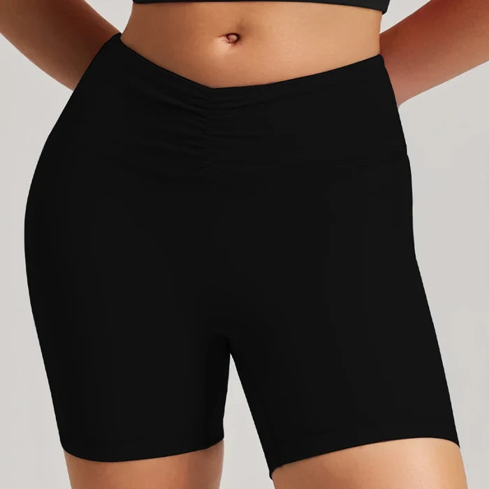SPARK Women’s Scrunched Waist Yoga Gym Shorts RQ3461