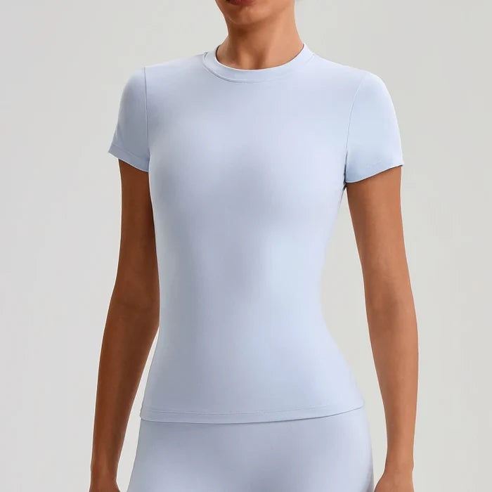 SPARK Women's Slim Quick-Drying Short-Sleeve Yoga Top LQ2009
