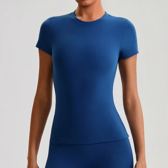 SPARK Women's Slim Quick-Drying Short-Sleeve Yoga Top LQ2009