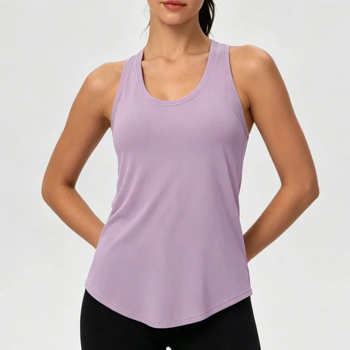 SPARK Women's Summer Cool Fabric High Elastic Yoga Tank Top YEL12131