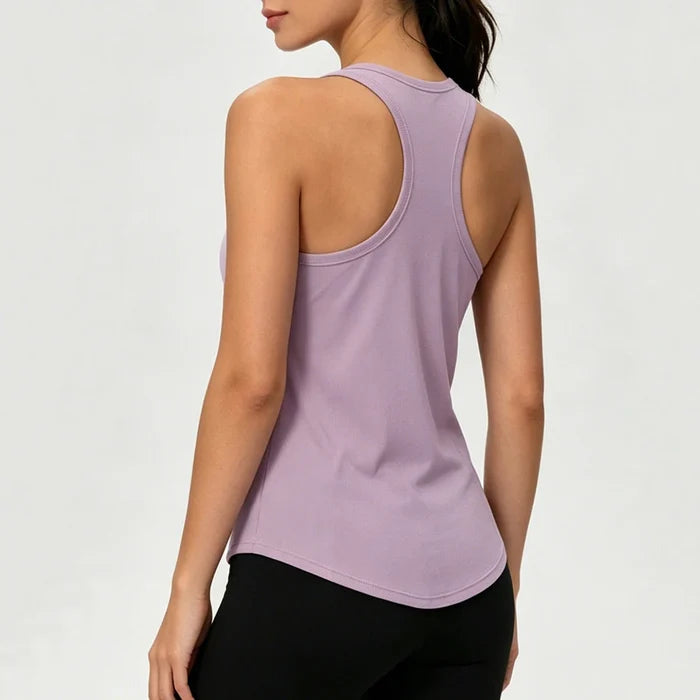 SPARK Women's Summer Cool Fabric High Elastic Yoga Tank Top YEL12131