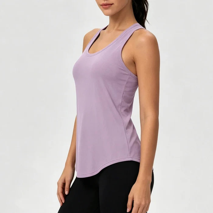 SPARK Women's Summer Cool Fabric High Elastic Yoga Tank Top YEL12131