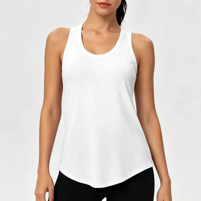 SPARK Women's Summer Cool Fabric High Elastic Yoga Tank Top YEL12131