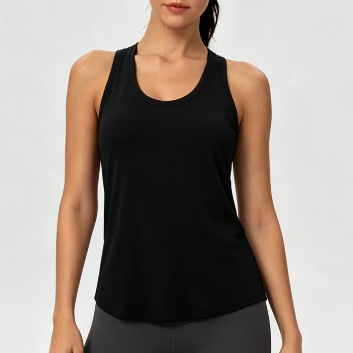 SPARK Women's Summer Cool Fabric High Elastic Yoga Tank Top YEL12131