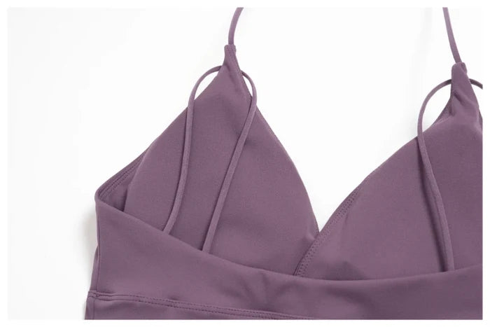 SPARK Women's V-neck Spaghetti Strap Yoga Tank Top ZC5544