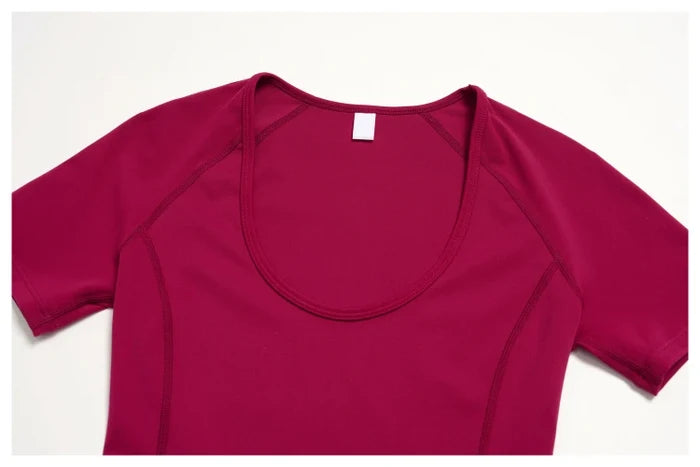 SPARK Women's Versatile Slim-Fit Short Sleeve Yoga Top ZC5558