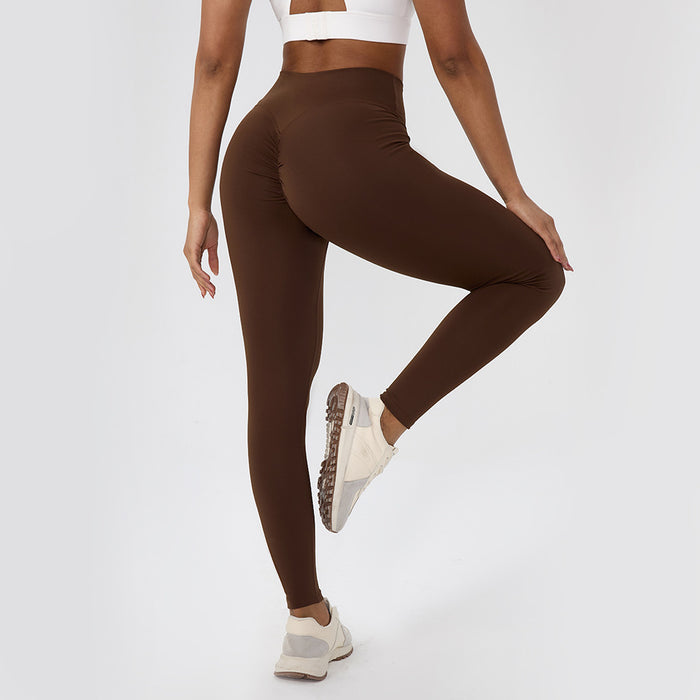 SPARK Women's Warm Plush Outdoor Sports Fitness Leggings YEL52328