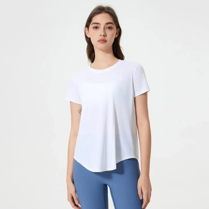 SPARK Yoga Short Sleeve Top with Mesh Back DQ25039