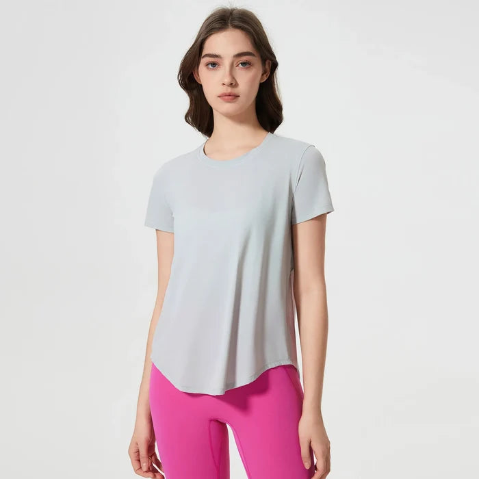 SPARK Yoga Short Sleeve Top with Mesh Back DQ25039