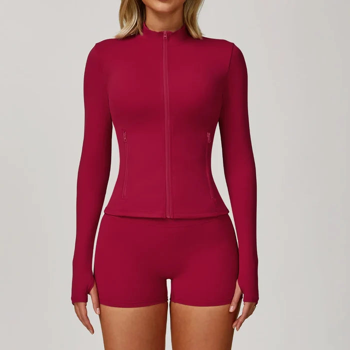 SPARK Zipper Long Sleeve Quick-drying Yoga Jacket ZC9000