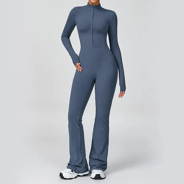 SPARK Zipper Long-sleeved Yoga Jumpsuit ZC2012