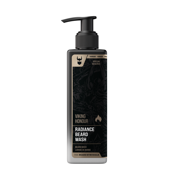 Special Reserve Beard Wash in Viking Honour scent. The Beard Struggle