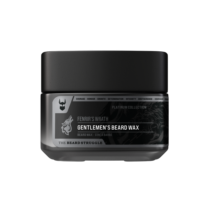 Special Reserve Beard Wax in Fenrir's Wrath scent. The Beard Struggle