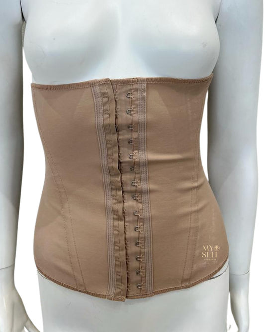 Squeem 26PW Beige Waist Cincher myselflingerie.com