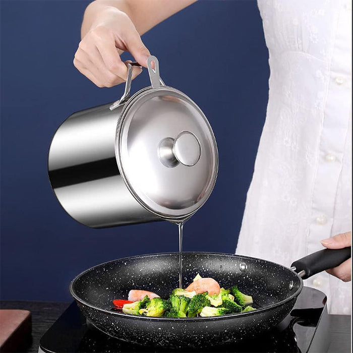 Stainless Steel Oil Strainer Pot
