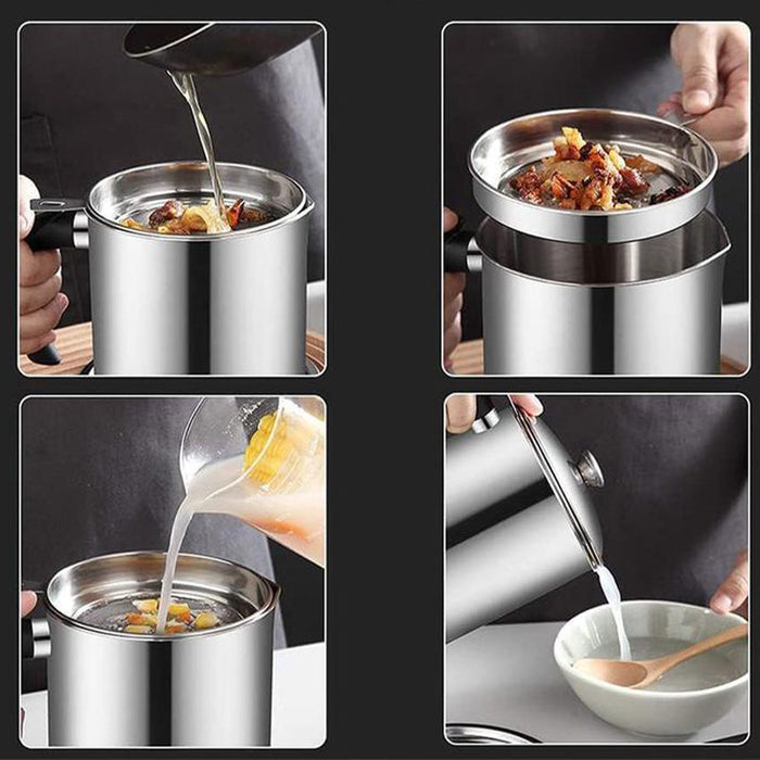 Stainless Steel Oil Strainer Pot