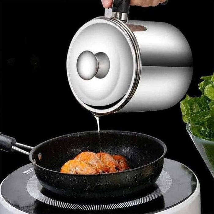Stainless Steel Oil Strainer Pot