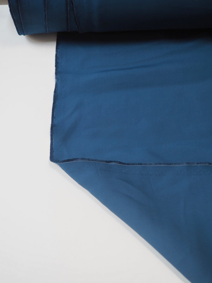 Steel Blue Viscose Twill