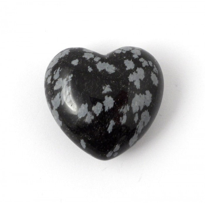 Stone: Obsidian Snowflake Heart