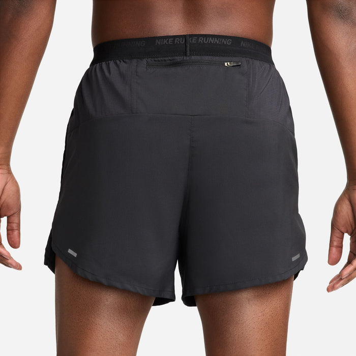 Nike Stride Dri-FIT 5" Stride Brief-Lined Running Shorts Men's - Black/Reflective Silver