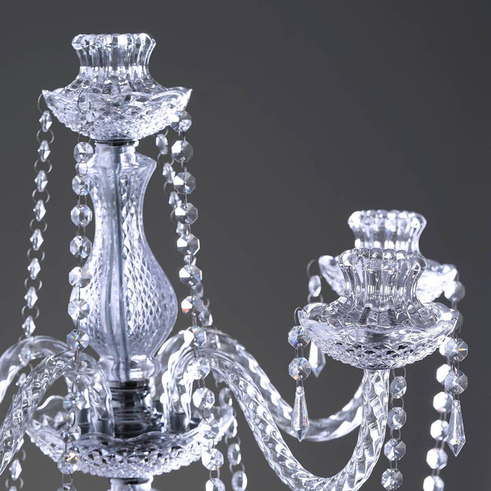 Stunning Candelabra  Candlestick Crystal Candle Holder Wedding Centerpiece - 35" Tall