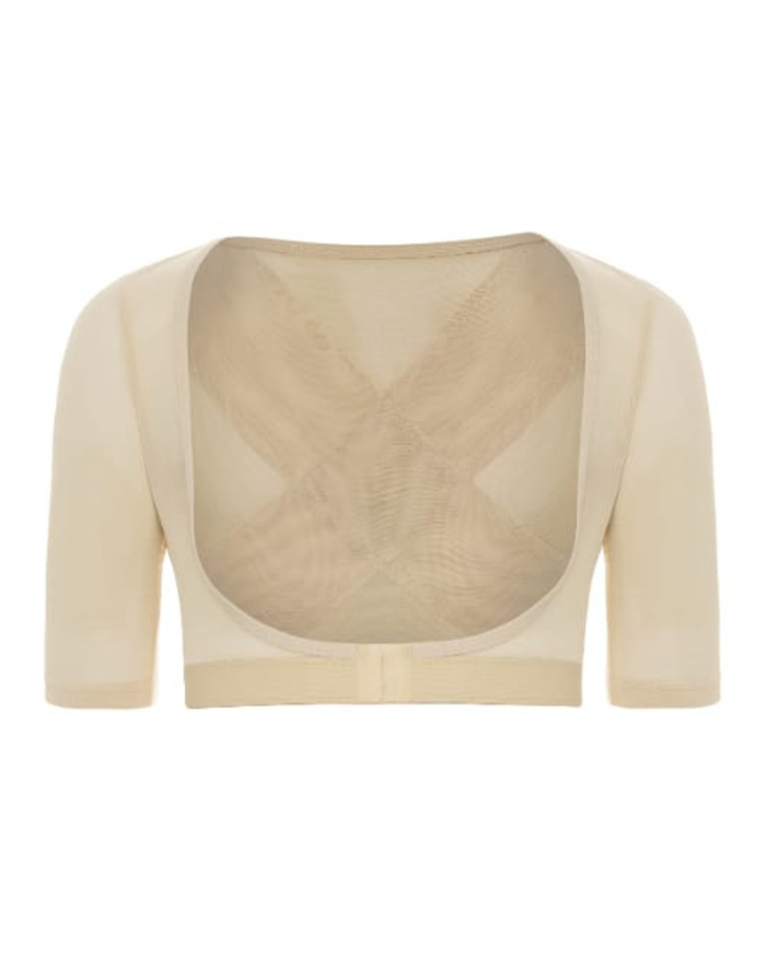 Gemsli SW112 Beige Firm Posture Support Open Bust Arm Shaper Myselflingerie.com