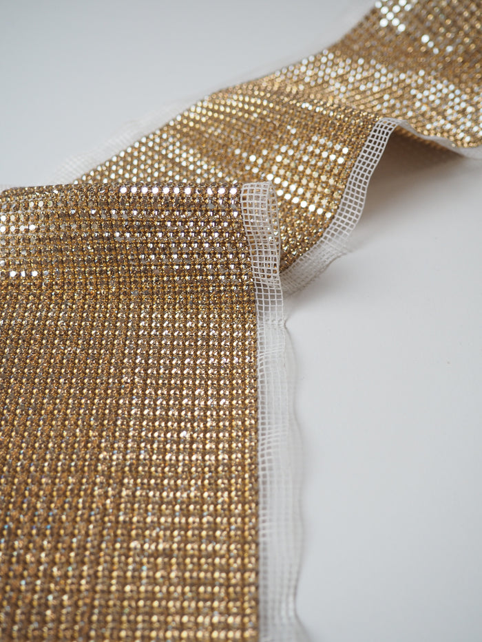 Swarovski Crystal + Gold Trim