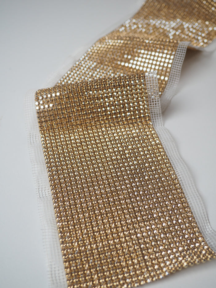 Swarovski Crystal + Gold Trim