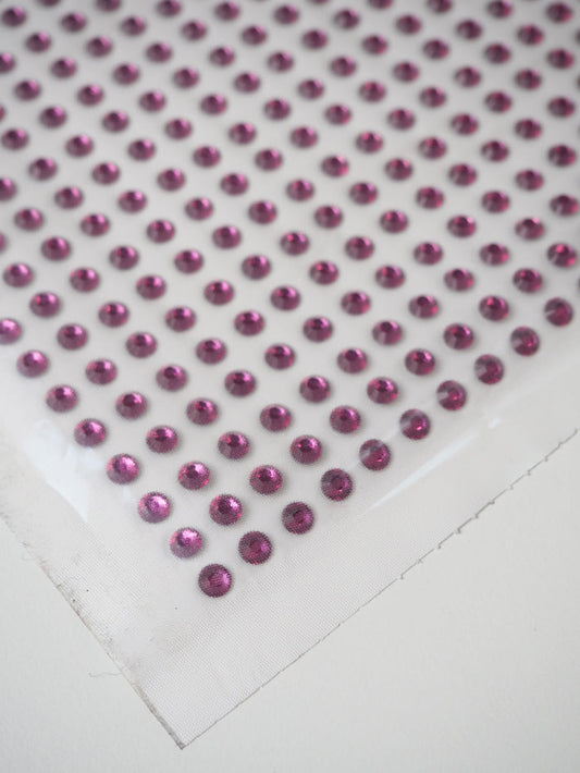 Swarovski Fuchsia Xilion Rose Crystal Hotfix Sheet 5mm