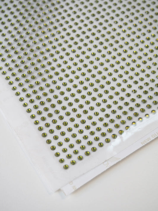 Swarovski Peridot Xilion Rose Crystal Hotfix Sheet 4mm