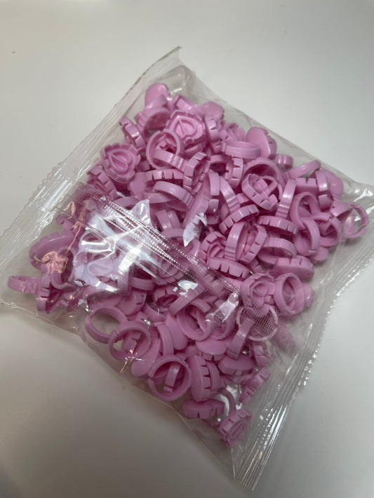 Sweet Heart Glue Rings (100pcs)