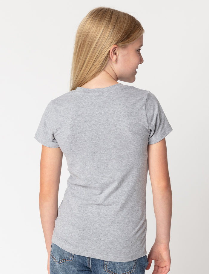 T-shirt à col en V en coton bio