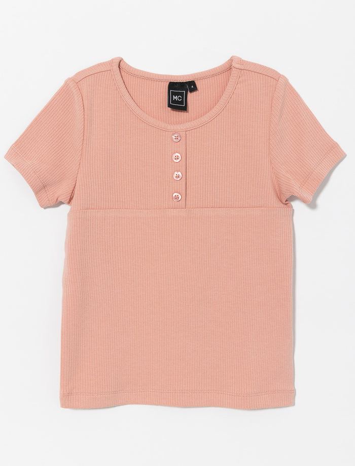 T-shirt à col rond - petite fille